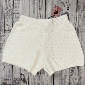 Sincerely Jules White Knit Shorts Sz. M